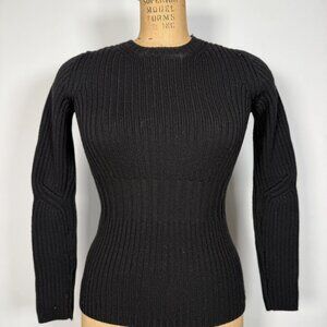 Prada Ribbed Knit Wool Woman's Sweater